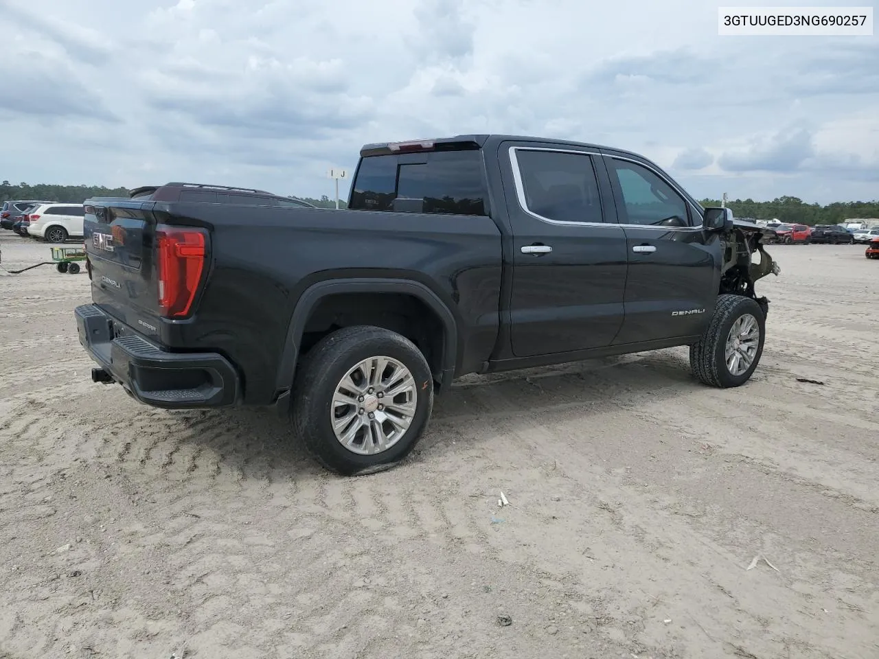 2022 GMC Sierra K1500 Denali VIN: 3GTUUGED3NG690257 Lot: 68686374