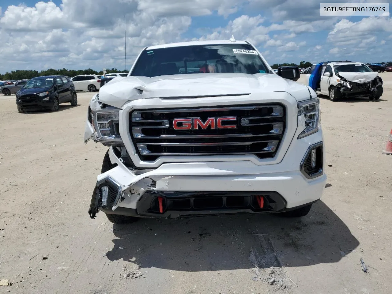 2022 GMC Sierra Limited K1500 At4 VIN: 3GTU9EET0NG176749 Lot: 69248204