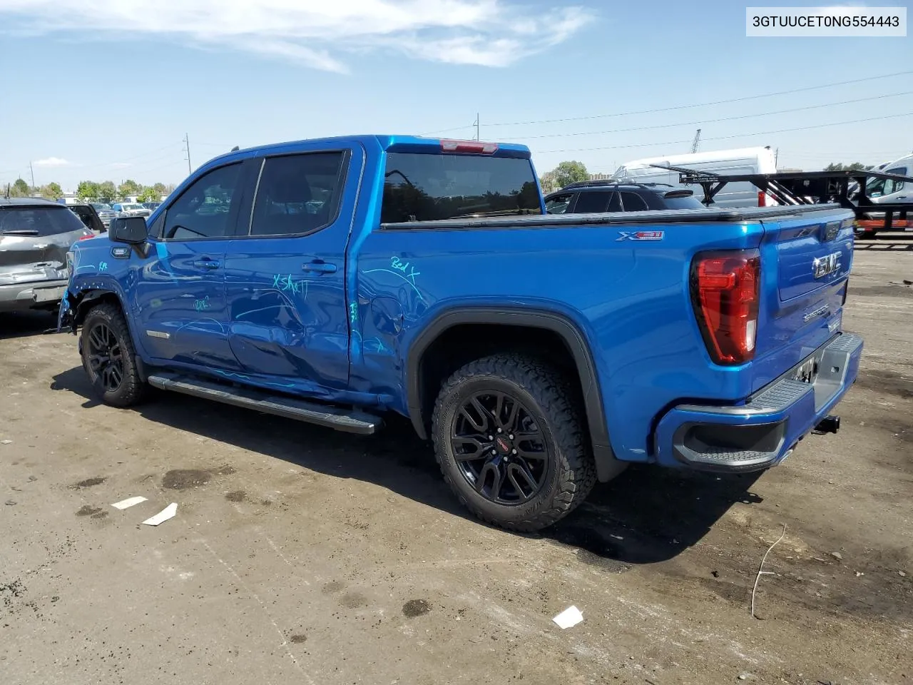 2022 GMC Sierra K1500 Elevation VIN: 3GTUUCET0NG554443 Lot: 71158764