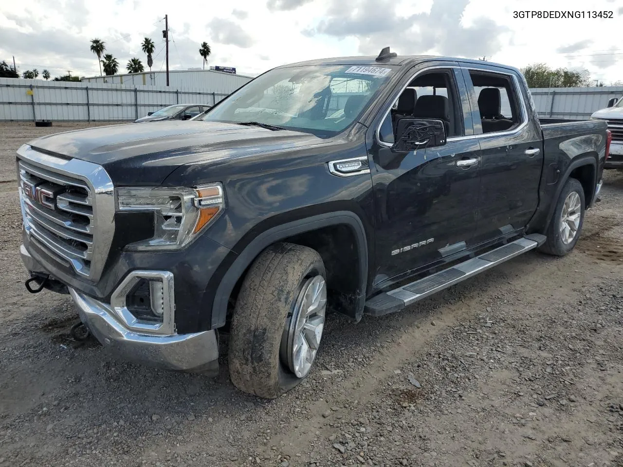 2022 GMC Sierra Limited C1500 Slt VIN: 3GTP8DEDXNG113452 Lot: 71194674