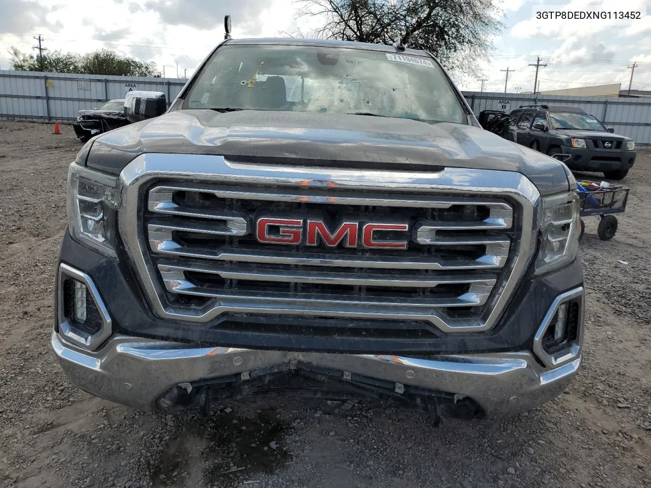 2022 GMC Sierra Limited C1500 Slt VIN: 3GTP8DEDXNG113452 Lot: 71194674