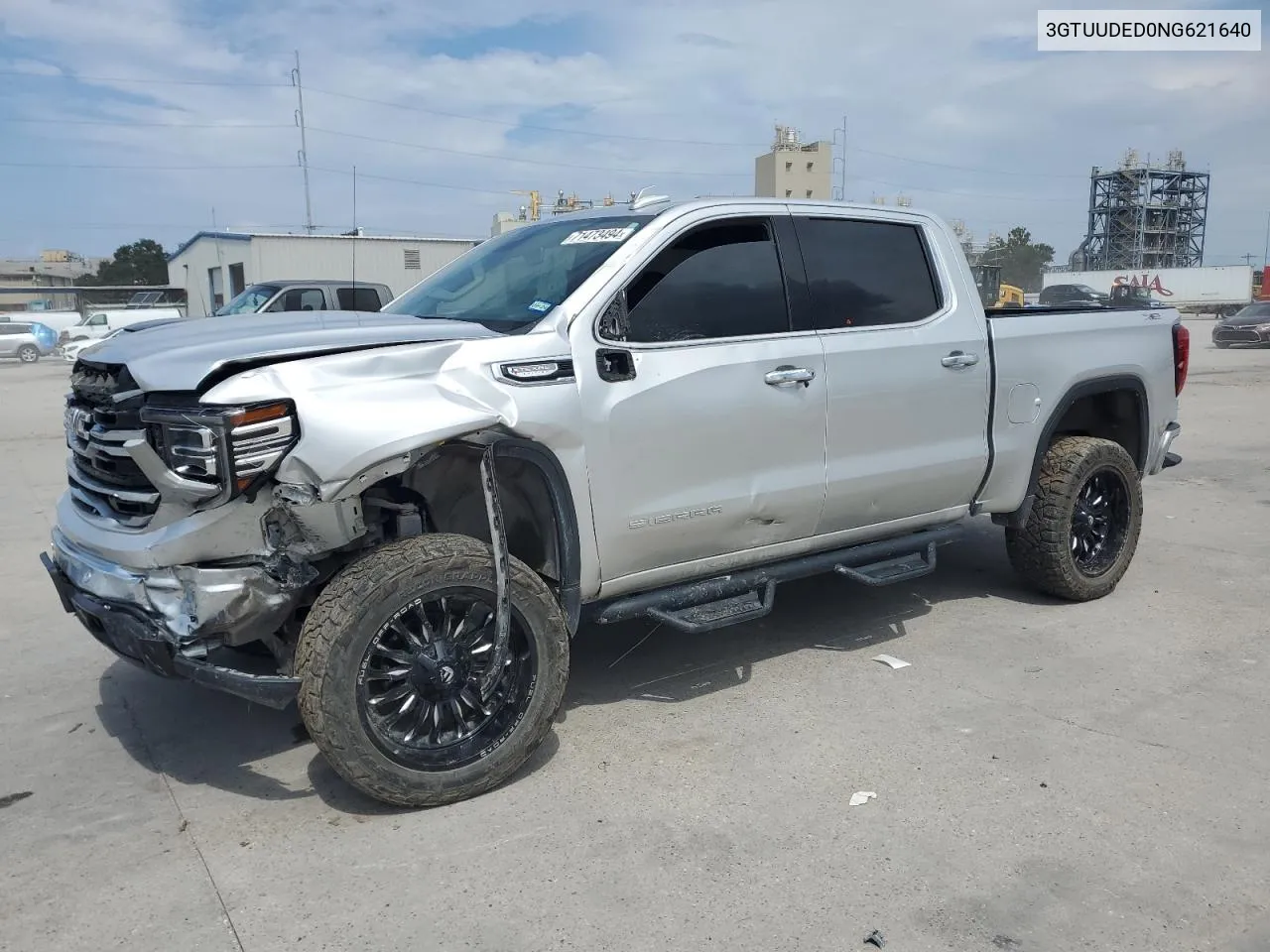 2022 GMC Sierra K1500 Slt VIN: 3GTUUDED0NG621640 Lot: 71473494