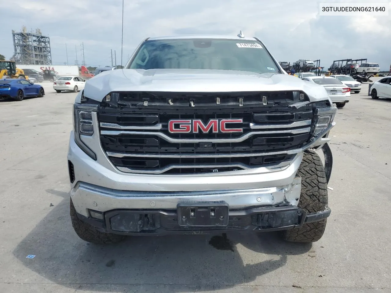 2022 GMC Sierra K1500 Slt VIN: 3GTUUDED0NG621640 Lot: 71473494