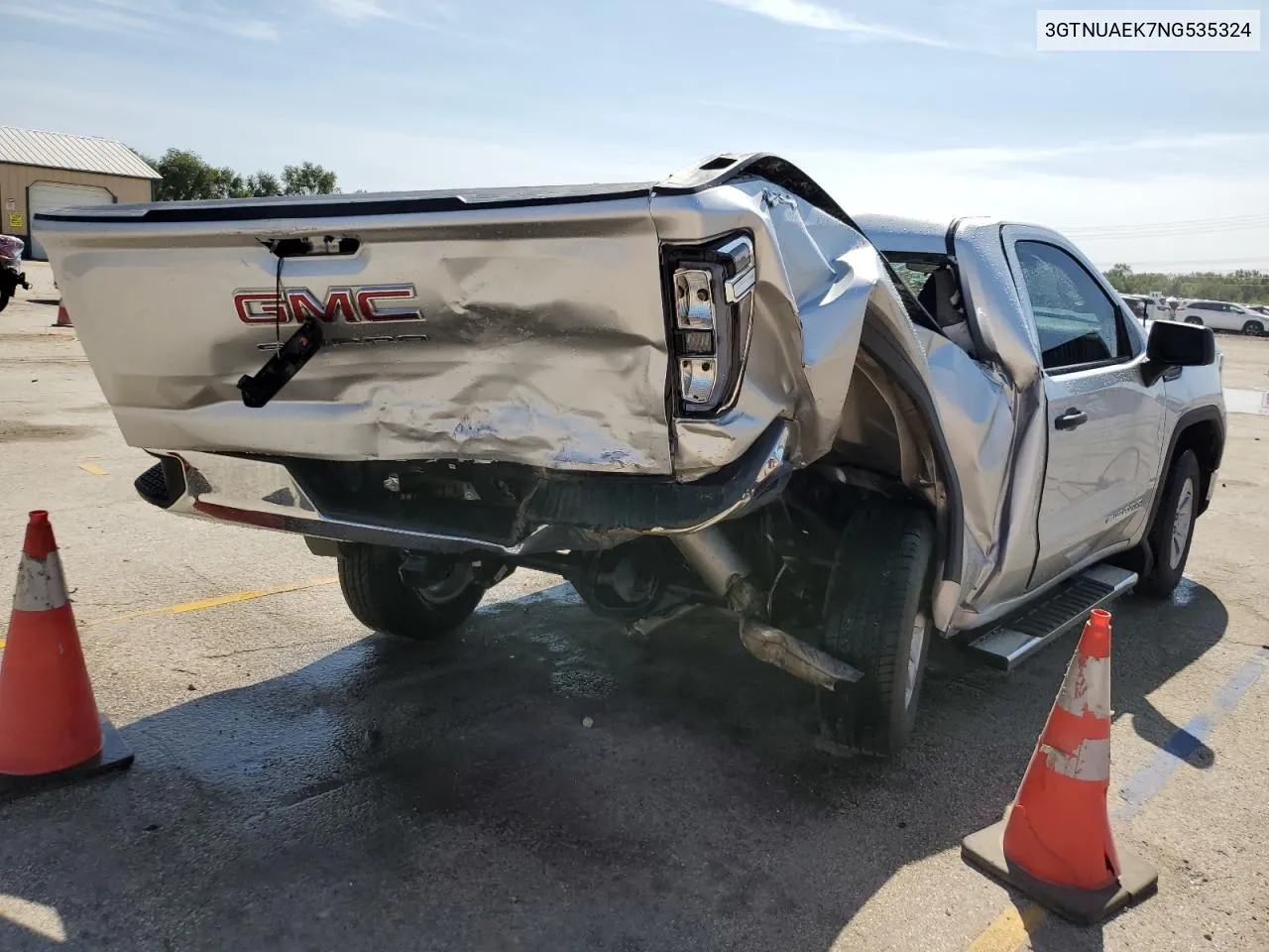 2022 GMC Sierra K1500 VIN: 3GTNUAEK7NG535324 Lot: 71473554