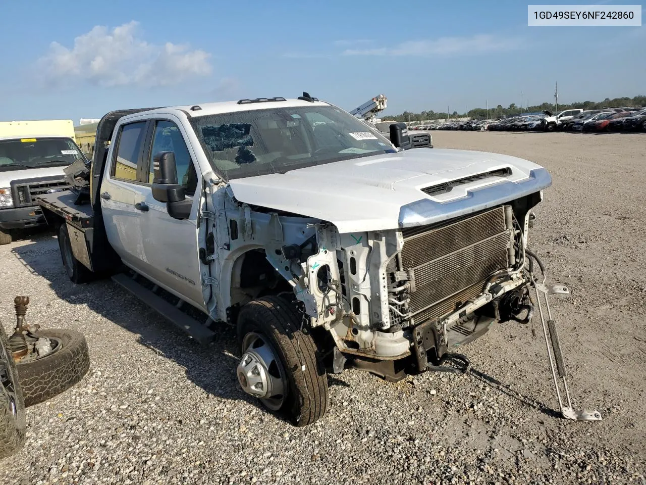 2022 GMC Sierra K3500 VIN: 1GD49SEY6NF242860 Lot: 71916424