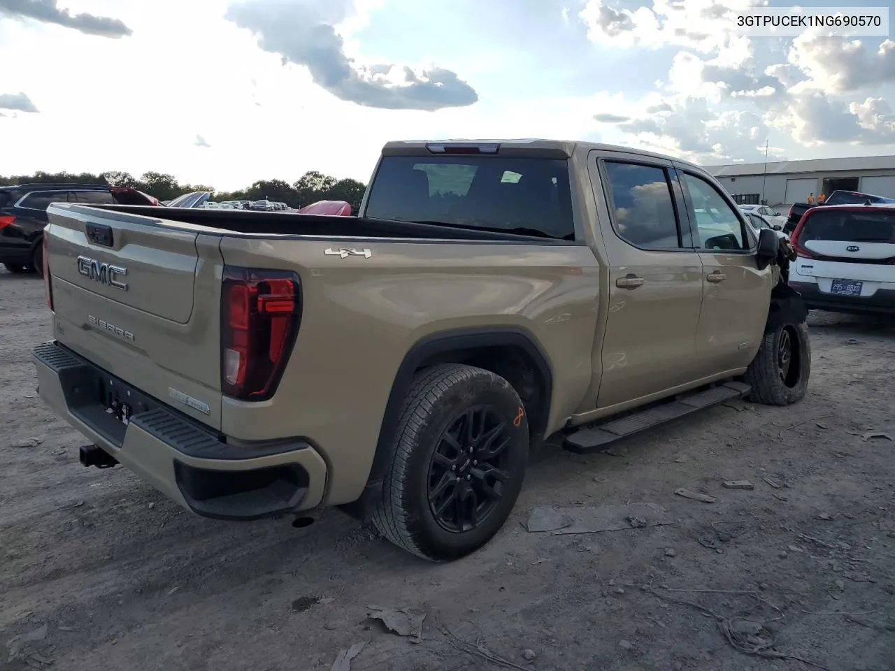 3GTPUCEK1NG690570 2022 GMC Sierra K1500 Elevation