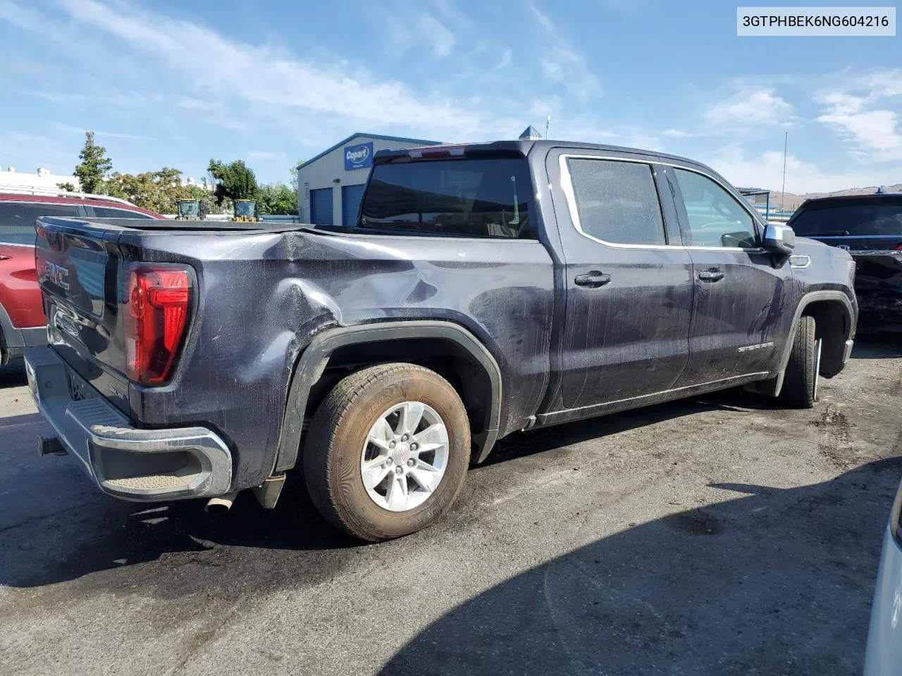 2022 GMC Sierra C1500 Sle VIN: 3GTPHBEK6NG604216 Lot: 72267904