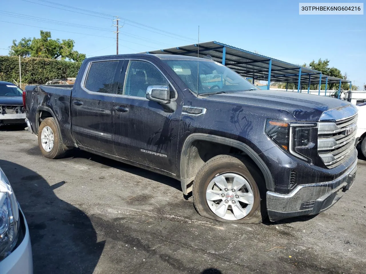 2022 GMC Sierra C1500 Sle VIN: 3GTPHBEK6NG604216 Lot: 72267904