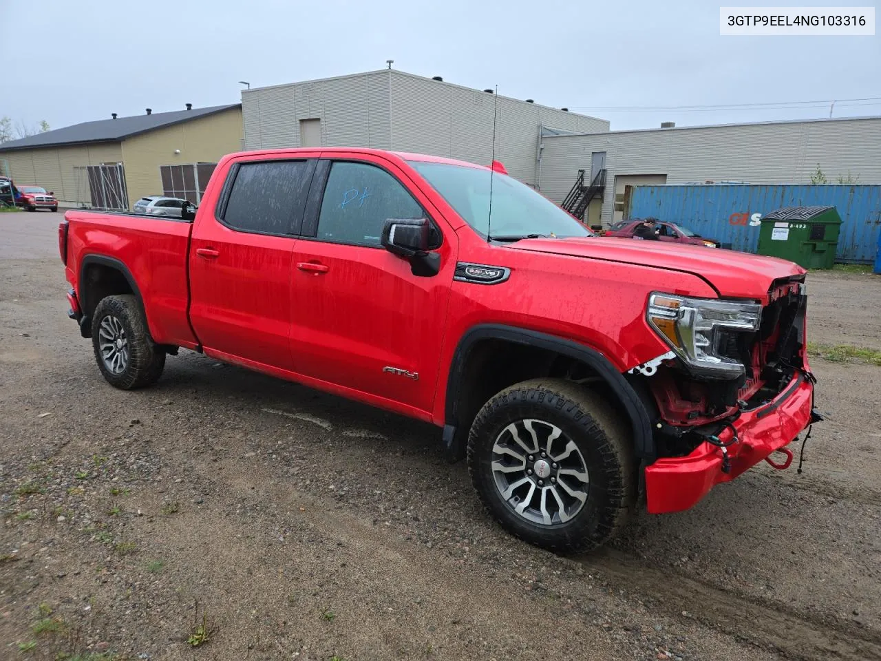 2022 GMC Sierra Limited K1500 At4 VIN: 3GTP9EEL4NG103316 Lot: 72688584