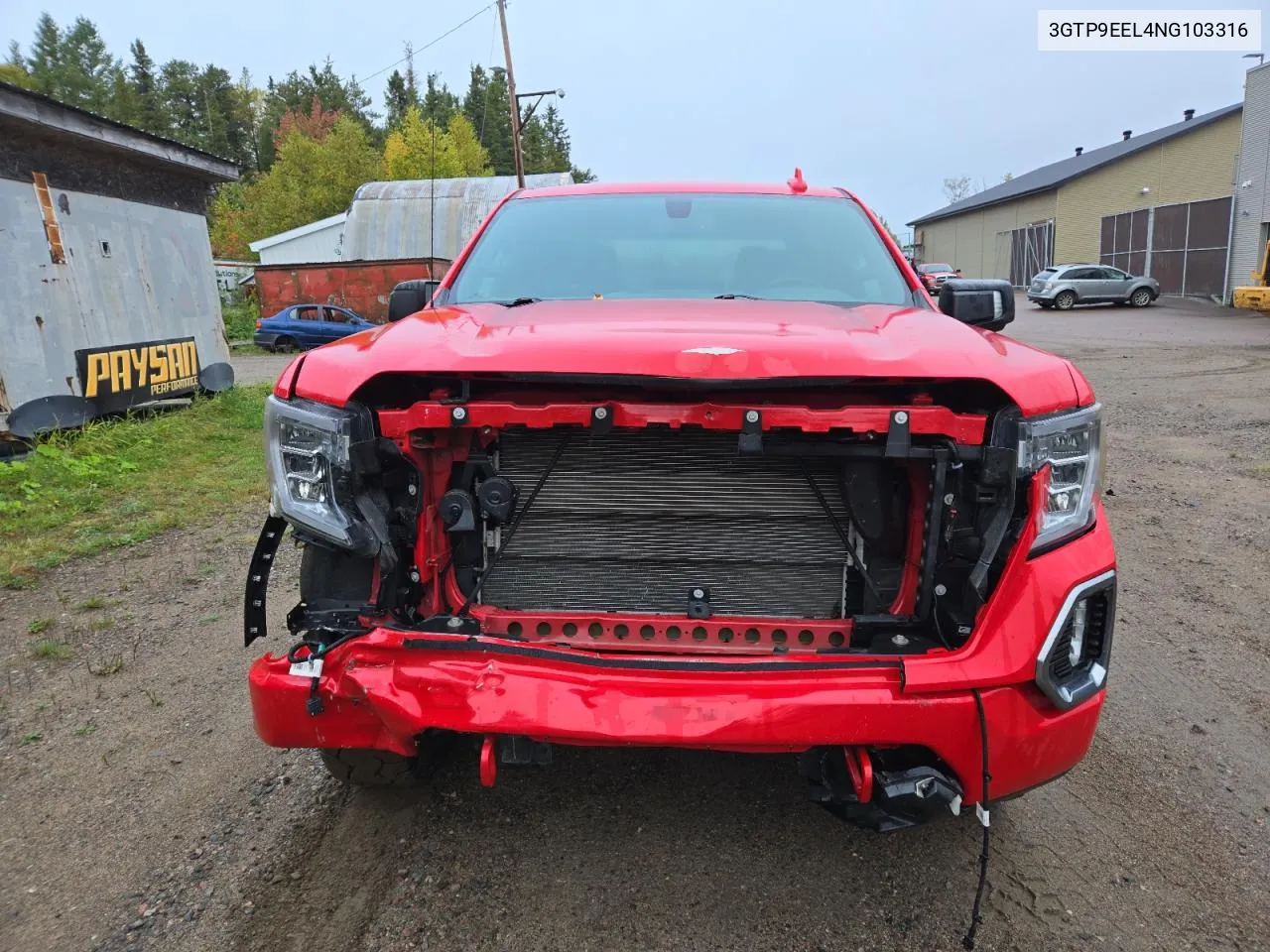 2022 GMC Sierra Limited K1500 At4 VIN: 3GTP9EEL4NG103316 Lot: 72688584