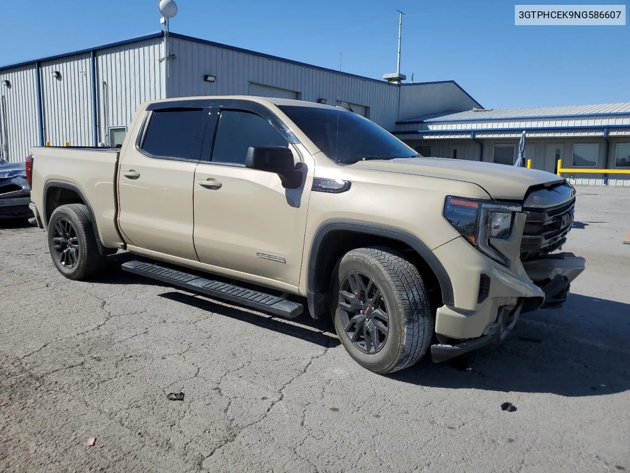 2022 GMC Sierra C1500 Elevation VIN: 3GTPHCEK9NG586607 Lot: 73157224