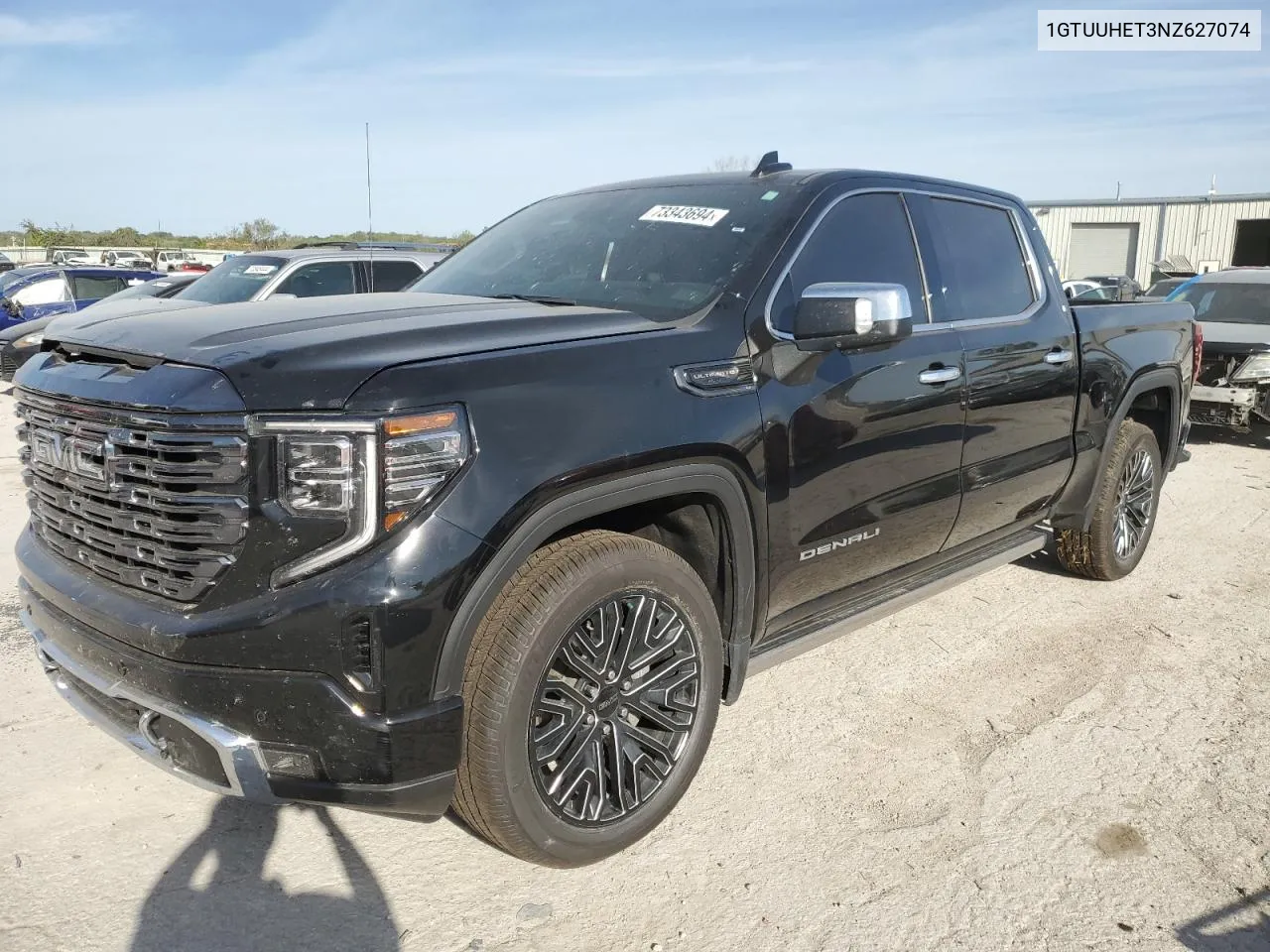 2022 GMC Sierra K1500 Denali Ultimate VIN: 1GTUUHET3NZ627074 Lot: 73343694