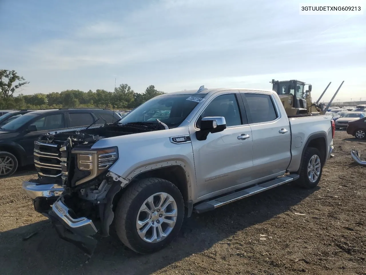 2022 GMC Sierra K1500 Slt VIN: 3GTUUDETXNG609213 Lot: 73537184