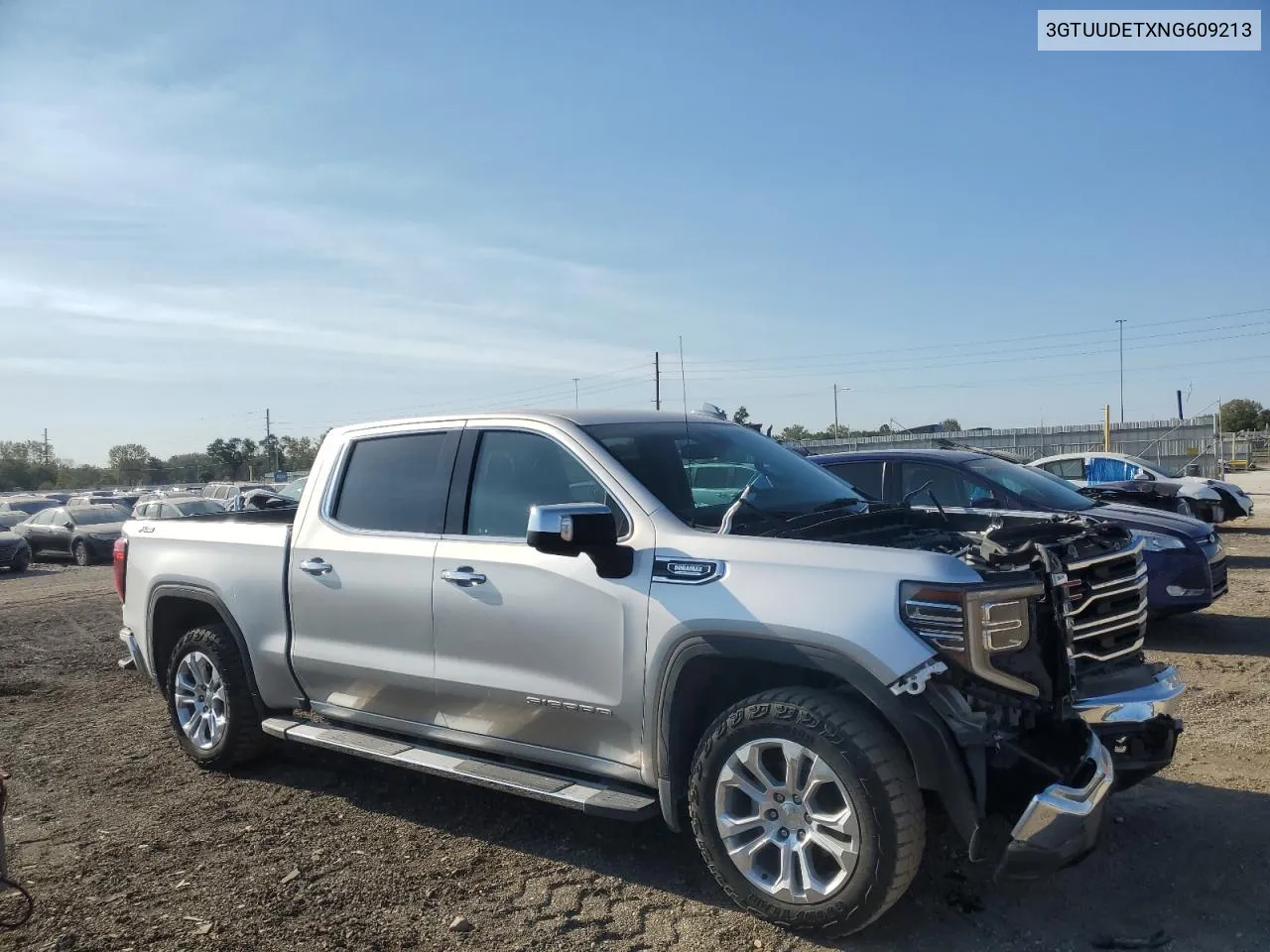 2022 GMC Sierra K1500 Slt VIN: 3GTUUDETXNG609213 Lot: 73537184