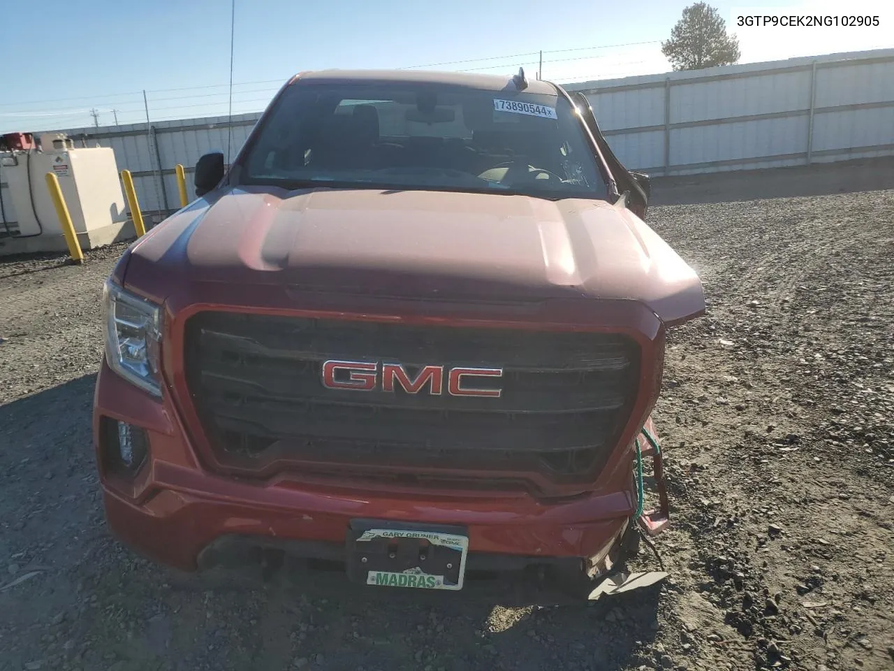 2022 GMC Sierra Limited K1500 Elevation VIN: 3GTP9CEK2NG102905 Lot: 73890544