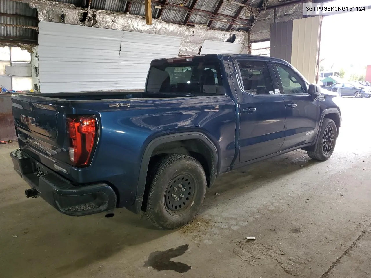 2022 GMC Sierra Limited K1500 Elevation-L VIN: 3GTP9GEK0NG151124 Lot: 73923334