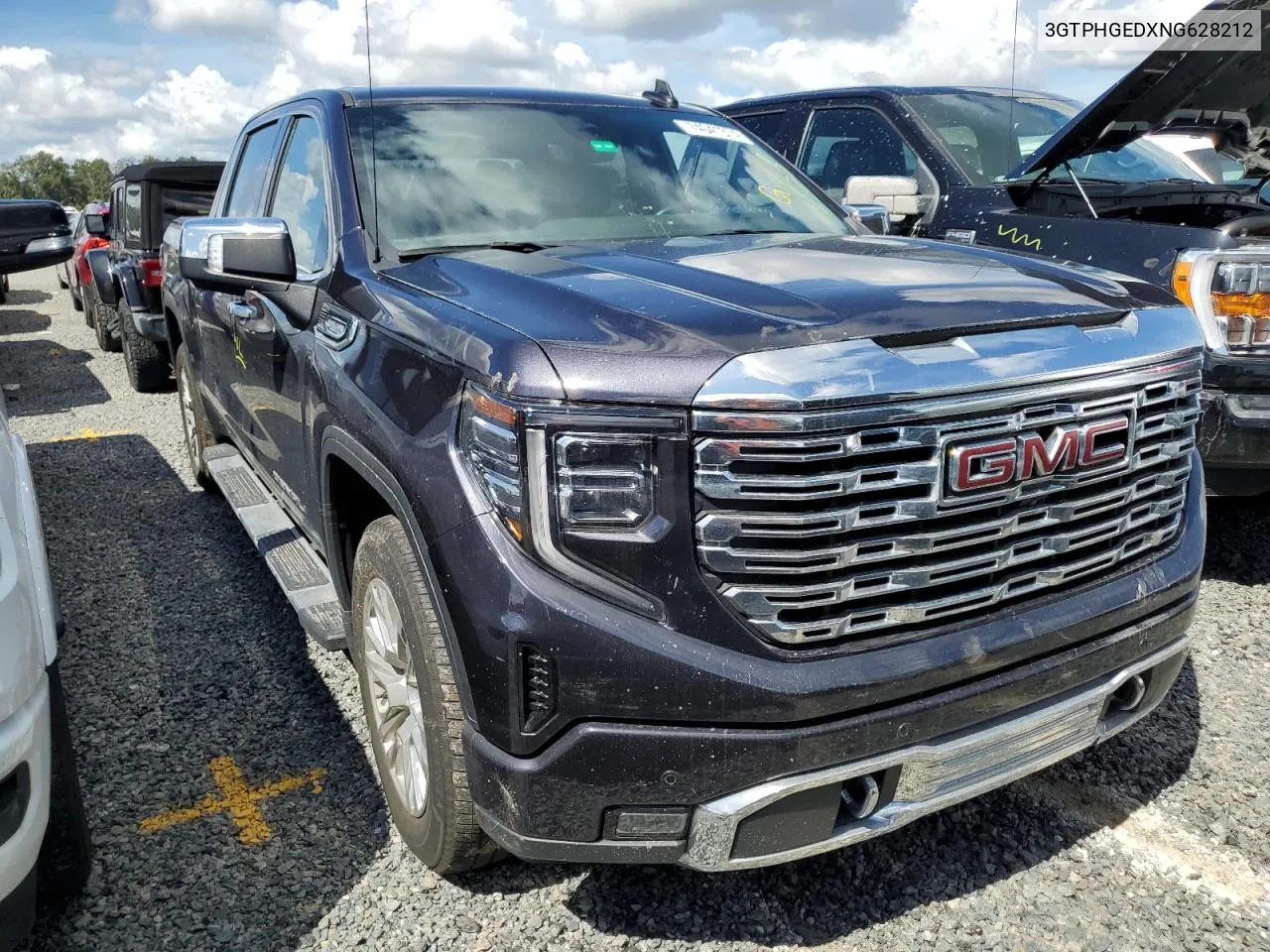 2022 GMC Sierra C1500 Denali VIN: 3GTPHGEDXNG628212 Lot: 74041374