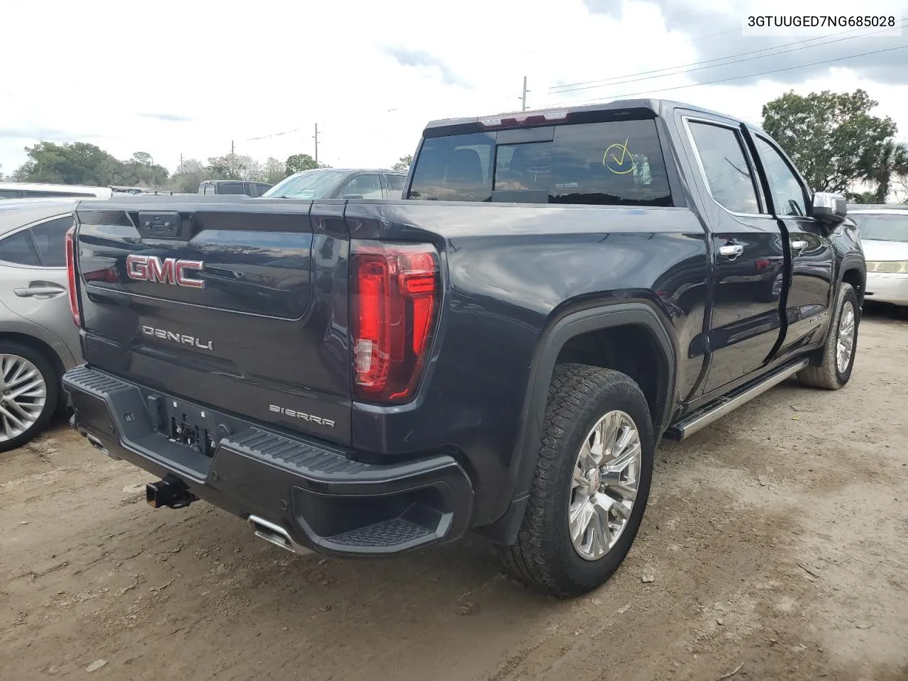 2022 GMC Sierra K1500 Denali VIN: 3GTUUGED7NG685028 Lot: 74283704