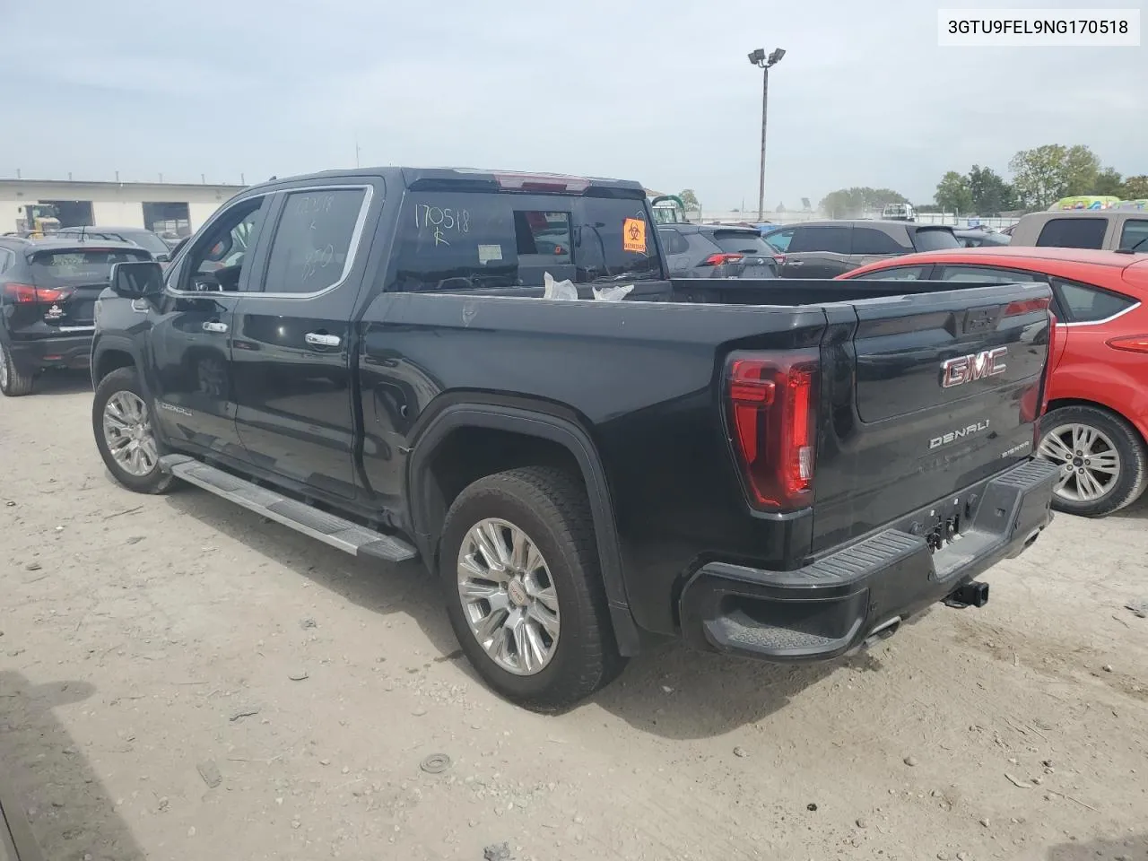 2022 GMC Sierra Limited K1500 Denali VIN: 3GTU9FEL9NG170518 Lot: 74322434