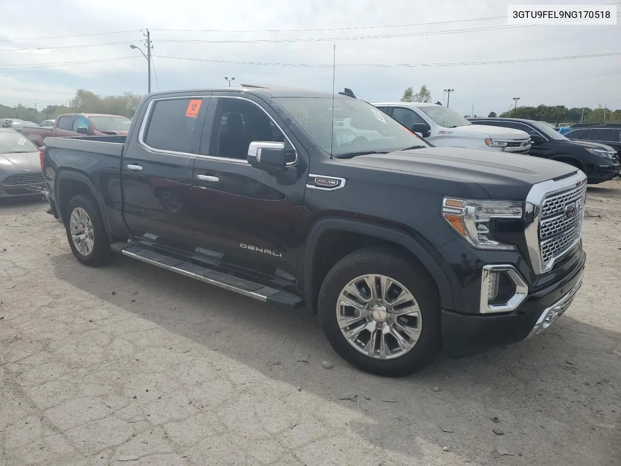 2022 GMC Sierra Limited K1500 Denali VIN: 3GTU9FEL9NG170518 Lot: 74322434