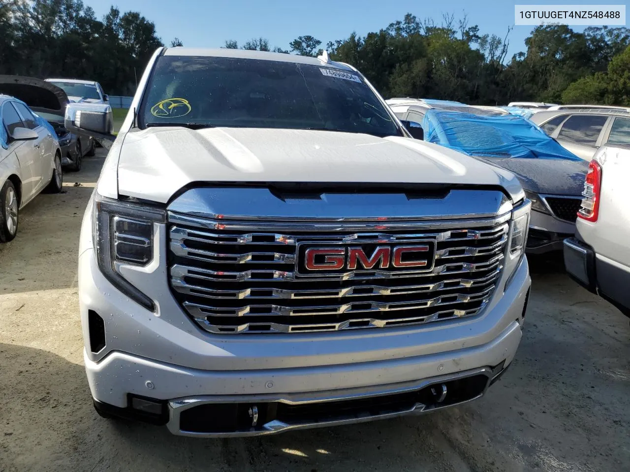 2022 GMC Sierra K1500 Denali VIN: 1GTUUGET4NZ548488 Lot: 74890654