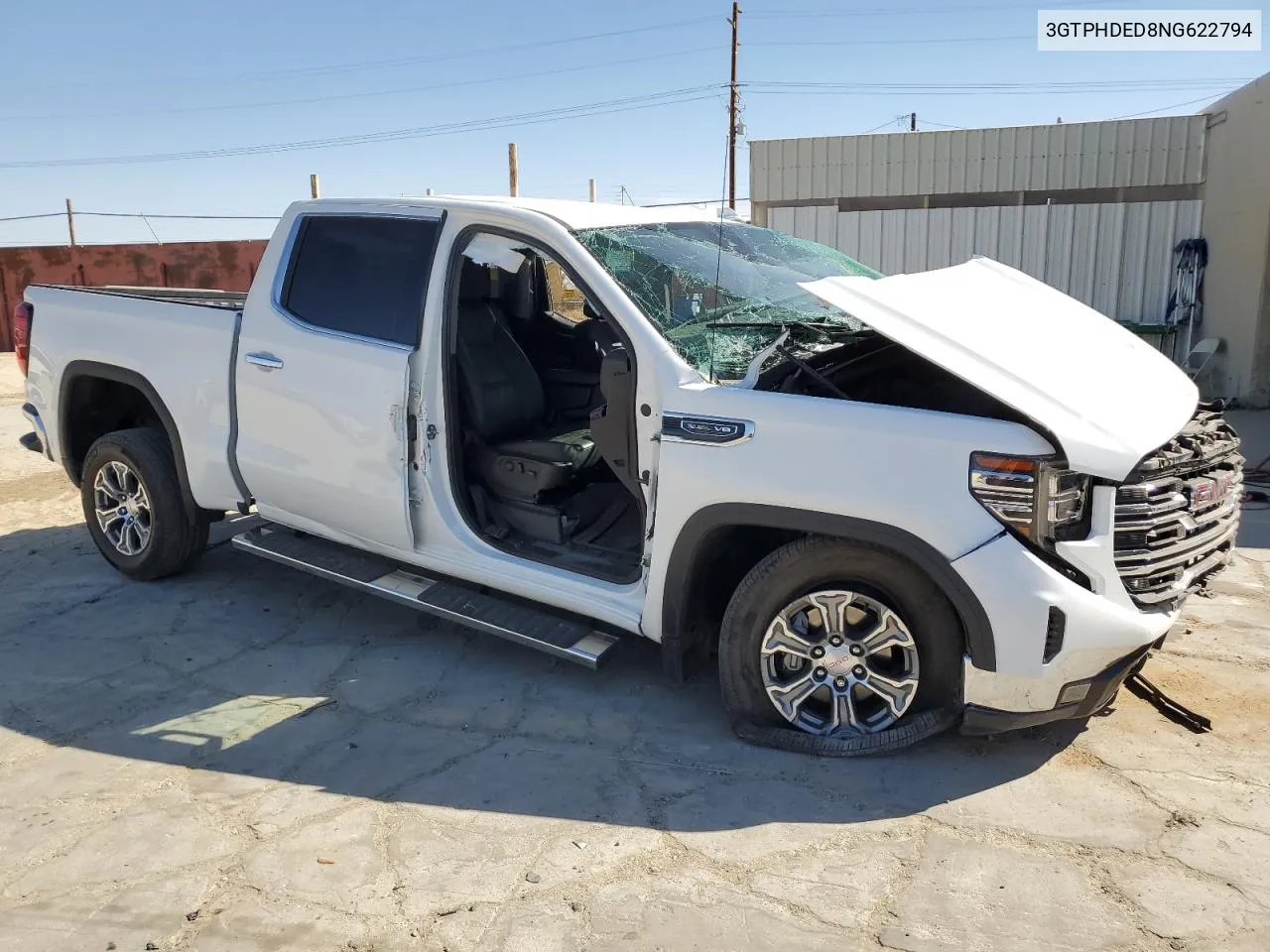 2022 GMC Sierra C1500 Slt VIN: 3GTPHDED8NG622794 Lot: 75136514