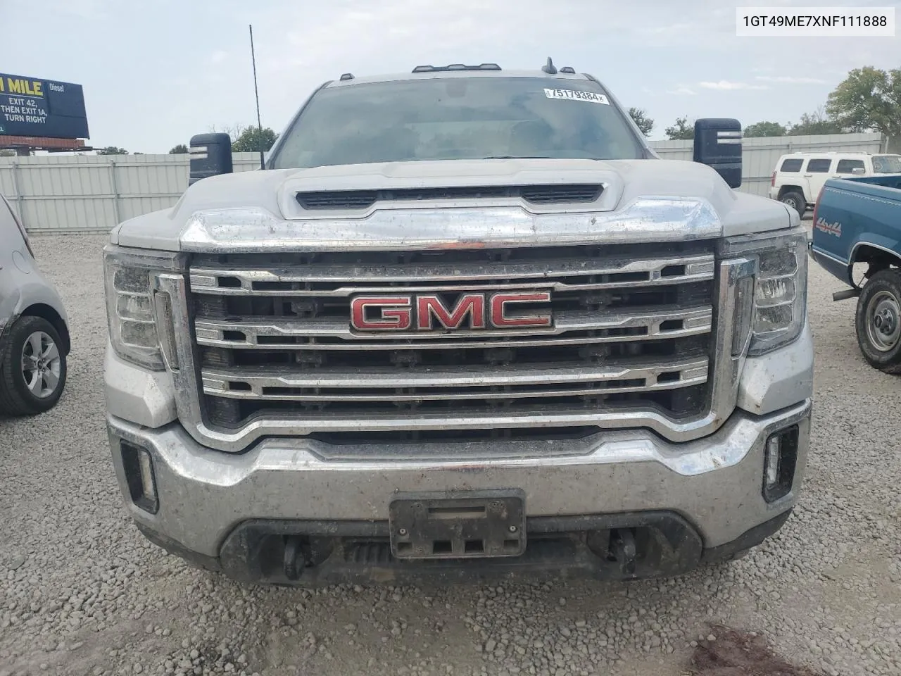 2022 GMC Sierra K2500 Sle VIN: 1GT49ME7XNF111888 Lot: 75179384