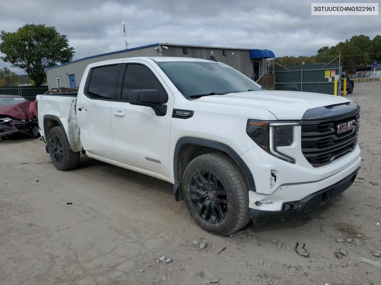 2022 GMC Sierra K1500 Elevation VIN: 3GTUUCED4NG522961 Lot: 75676524