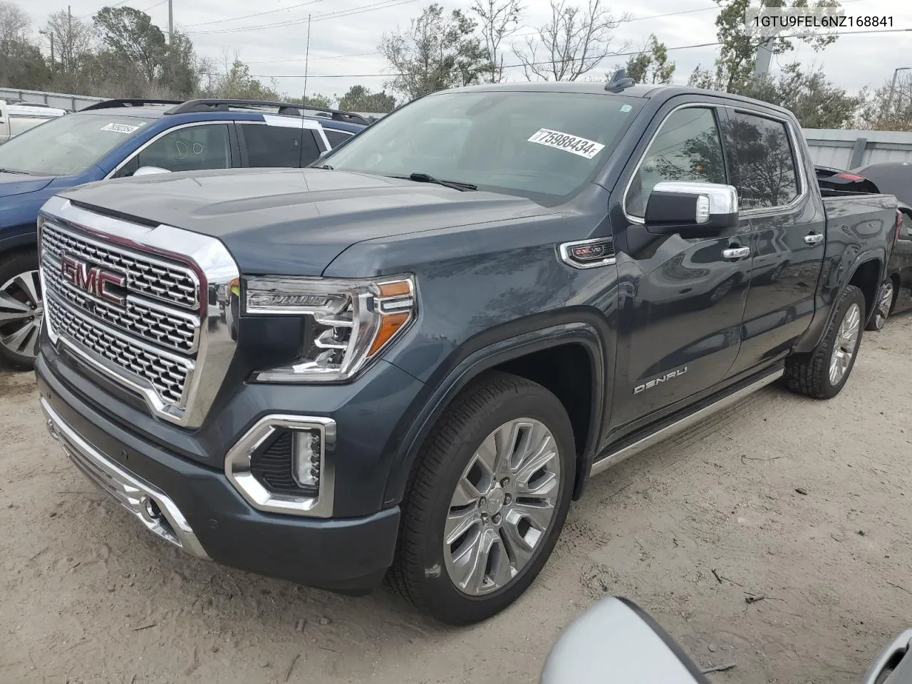 2022 GMC Sierra Limited K1500 Denali VIN: 1GTU9FEL6NZ168841 Lot: 75988434