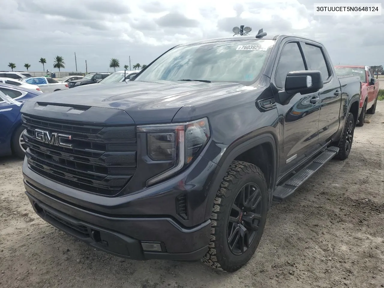 3GTUUCET5NG648124 2022 GMC Sierra K1500 Elevation