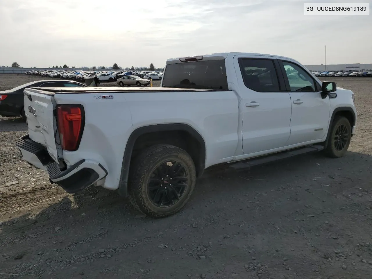 2022 GMC Sierra K1500 Elevation VIN: 3GTUUCED8NG619189 Lot: 76061094