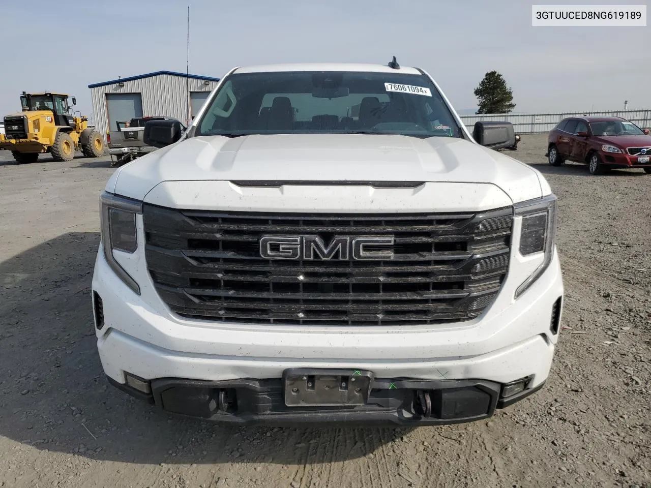 2022 GMC Sierra K1500 Elevation VIN: 3GTUUCED8NG619189 Lot: 76061094