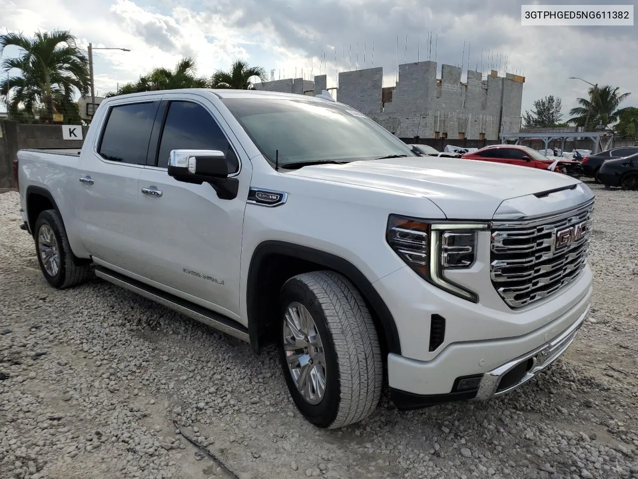 2022 GMC Sierra C1500 Denali VIN: 3GTPHGED5NG611382 Lot: 76286894