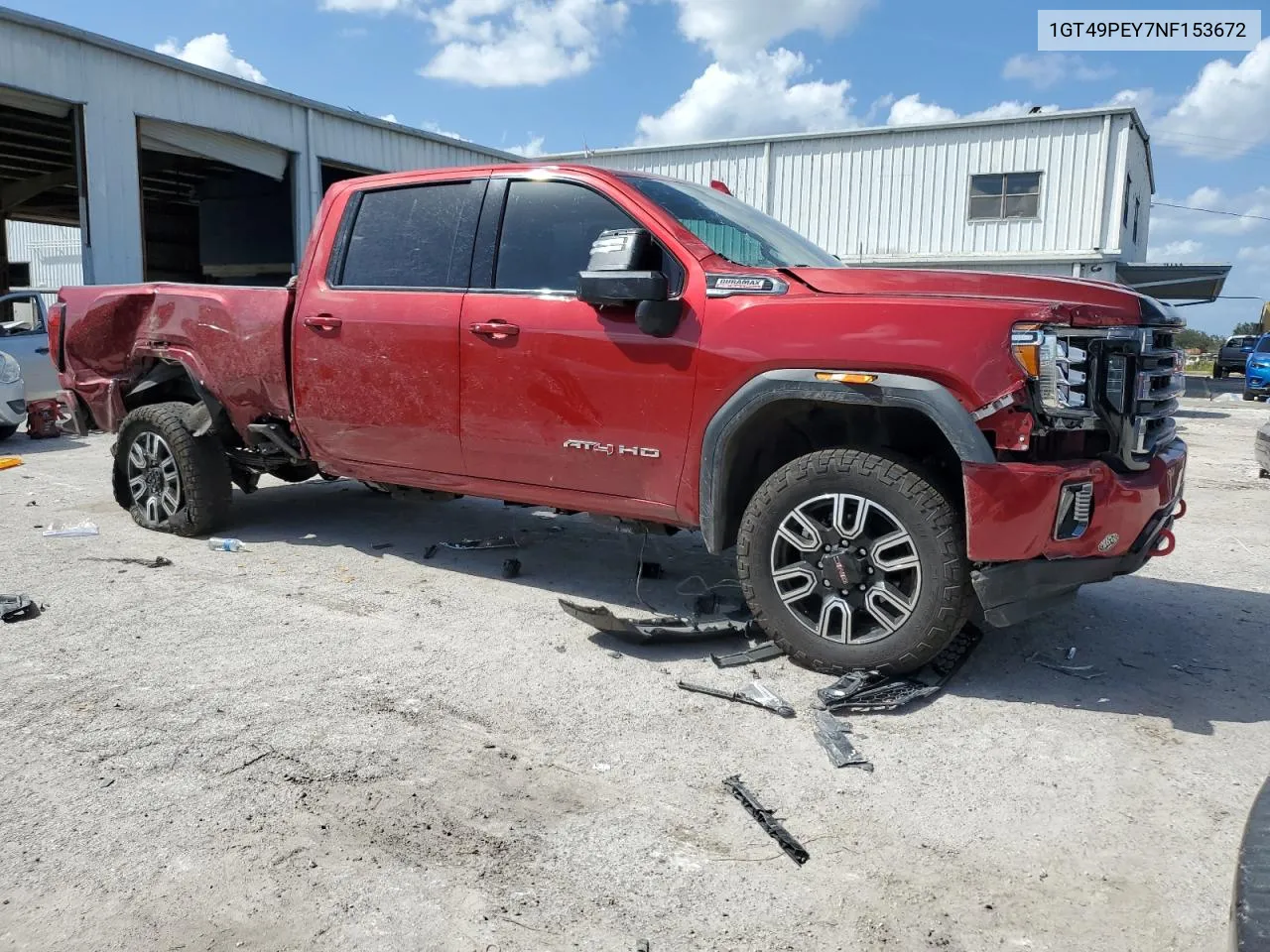 2022 GMC Sierra K2500 At4 VIN: 1GT49PEY7NF153672 Lot: 77203104