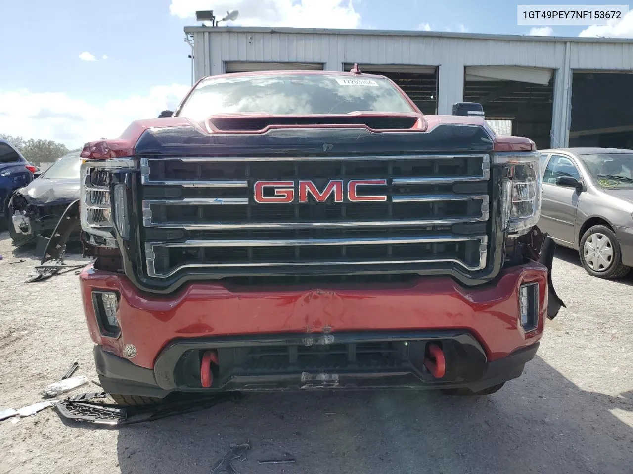 2022 GMC Sierra K2500 At4 VIN: 1GT49PEY7NF153672 Lot: 77203104