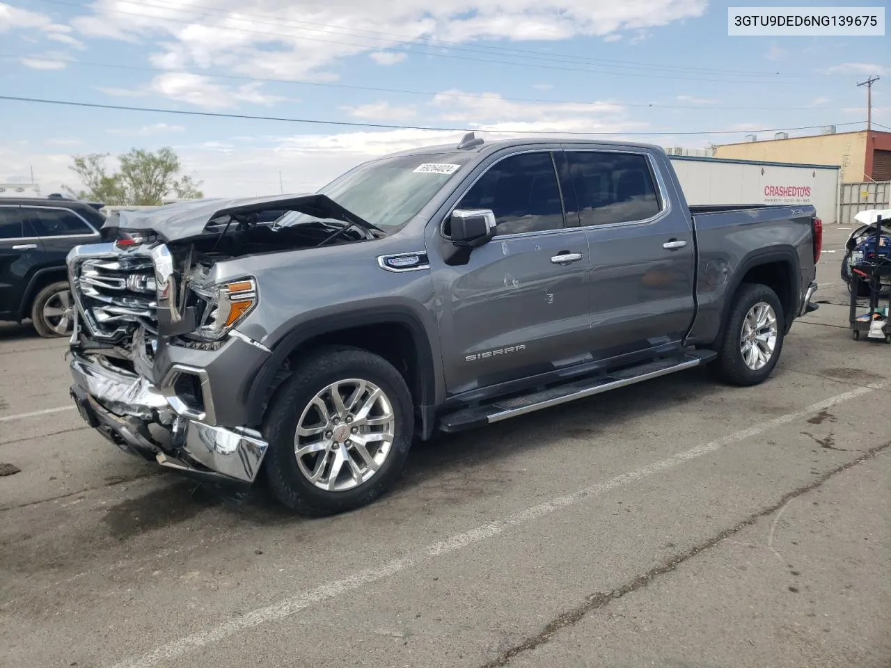 2022 GMC Sierra Limited K1500 Slt VIN: 3GTU9DED6NG139675 Lot: 77417764