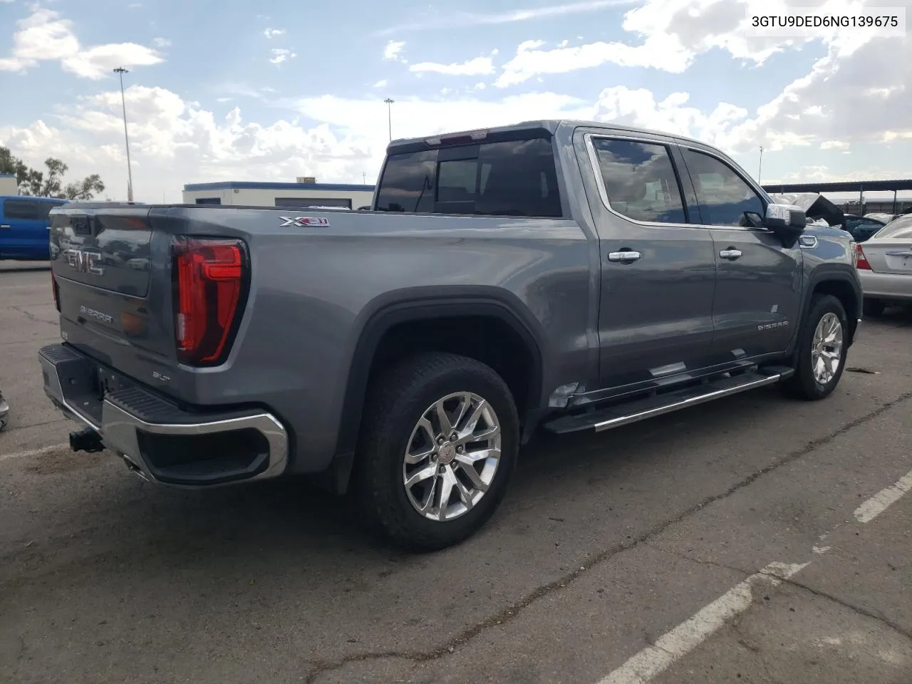 2022 GMC Sierra Limited K1500 Slt VIN: 3GTU9DED6NG139675 Lot: 77417764