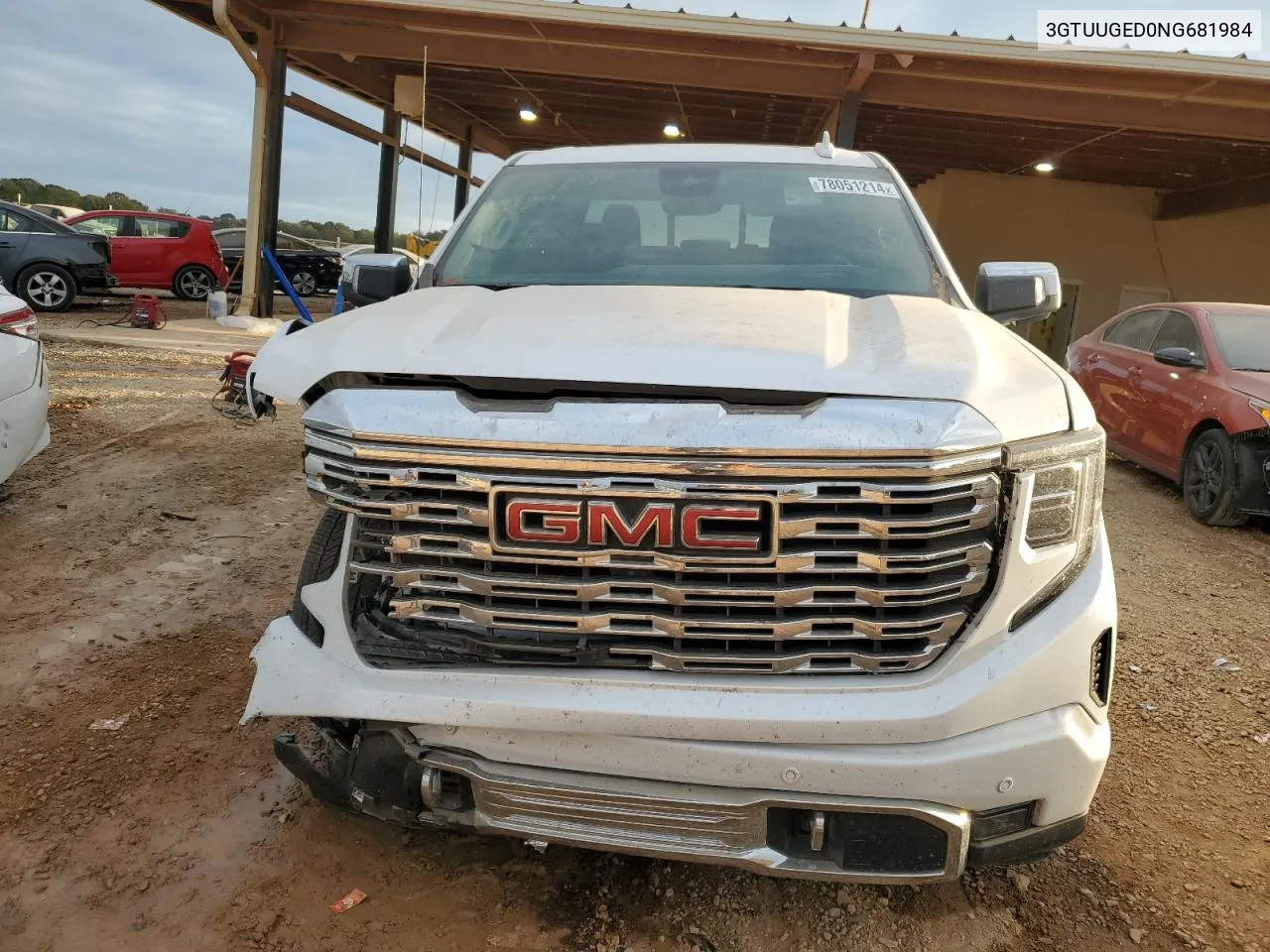 2022 GMC Sierra K1500 Denali VIN: 3GTUUGED0NG681984 Lot: 78051214