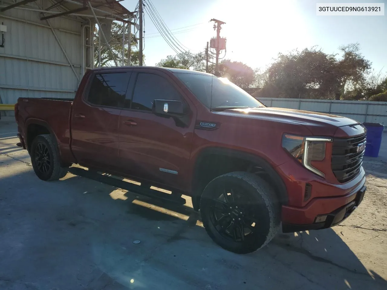 2022 GMC Sierra K1500 Elevation VIN: 3GTUUCED9NG613921 Lot: 80315234