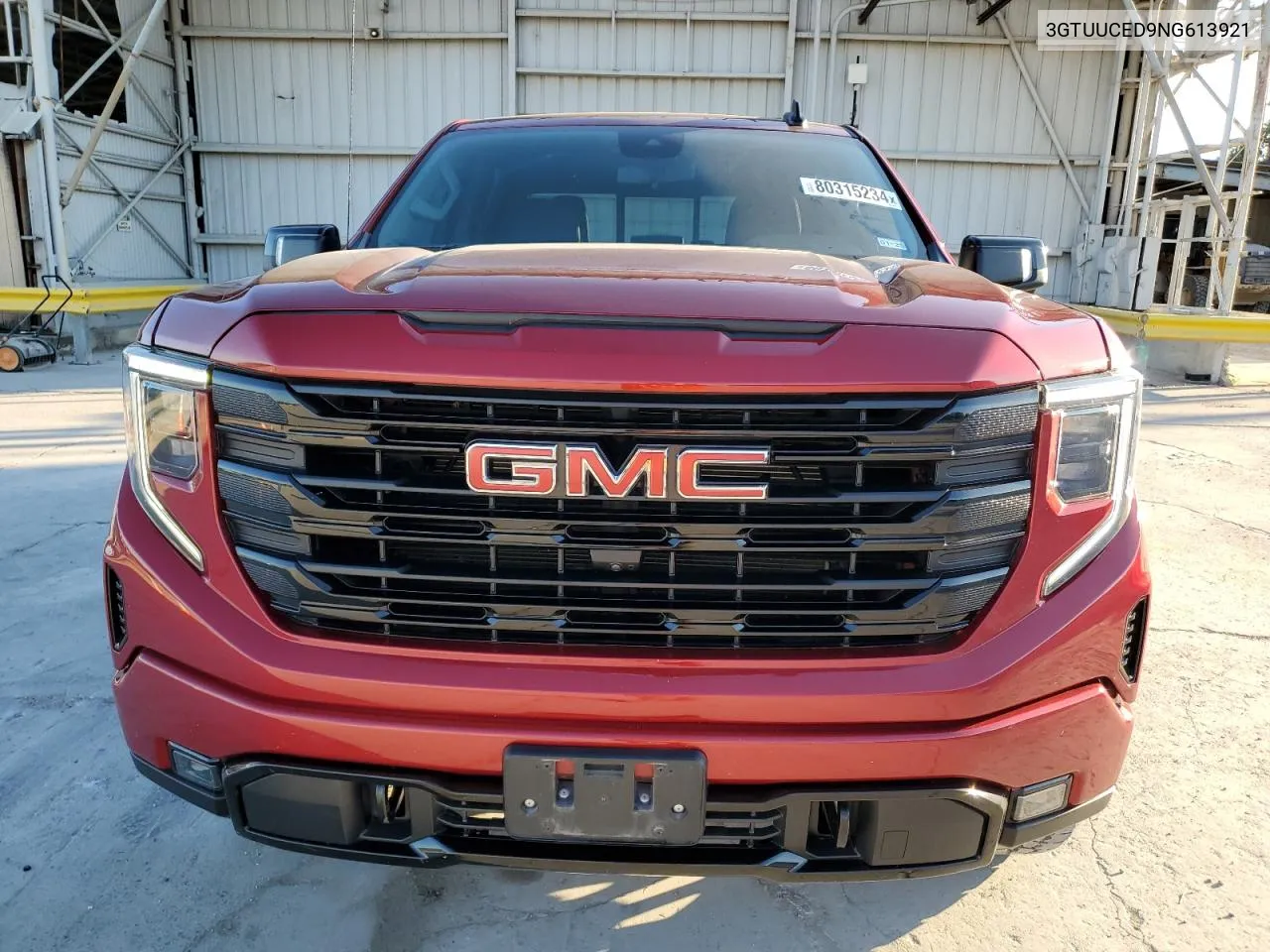 2022 GMC Sierra K1500 Elevation VIN: 3GTUUCED9NG613921 Lot: 80315234