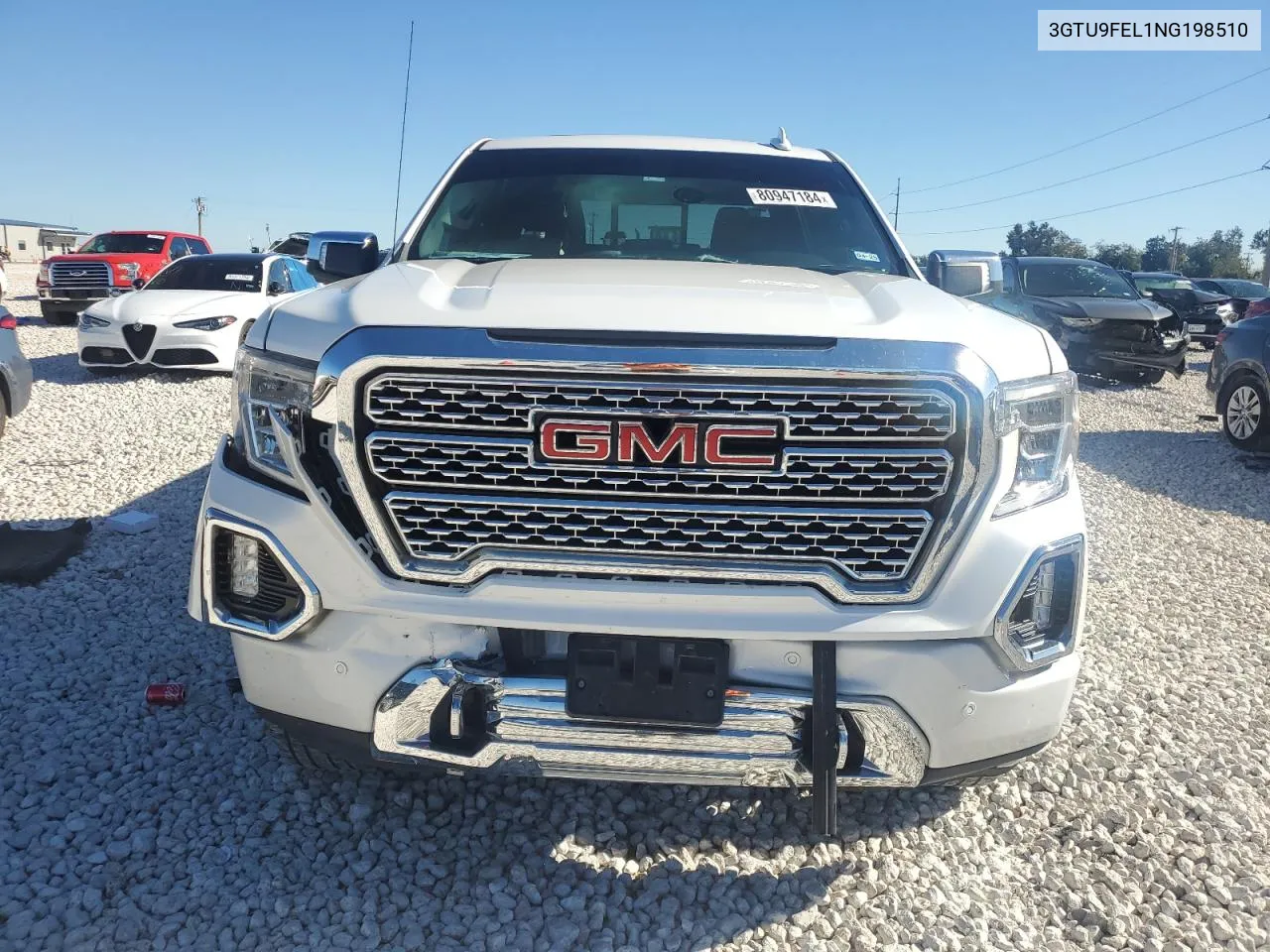 2022 GMC Sierra Limited K1500 Denali VIN: 3GTU9FEL1NG198510 Lot: 80947184