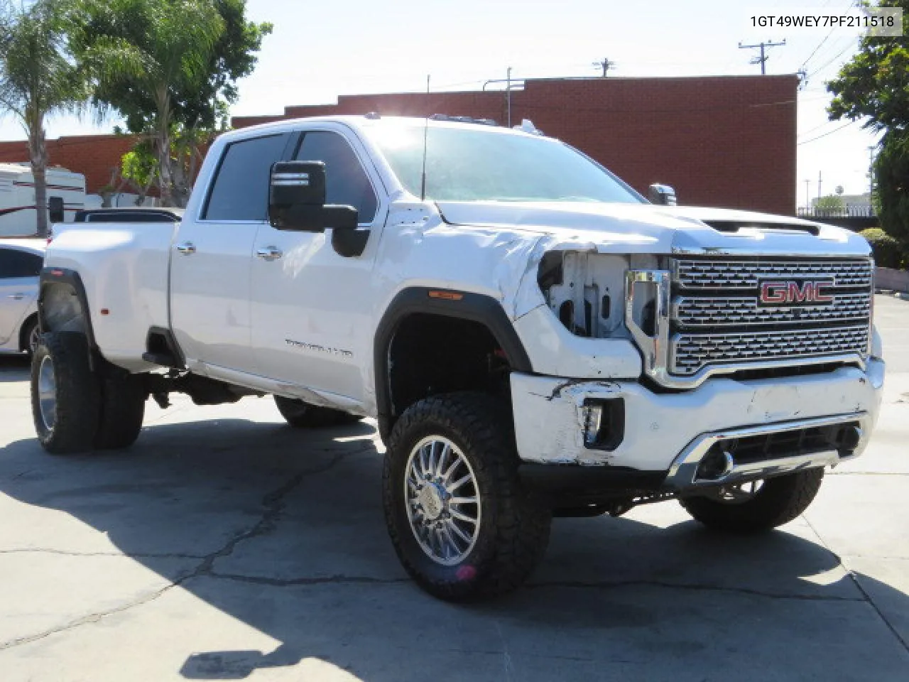 2023 GMC Sierra K3500 Denali VIN: 1GT49WEY7PF211518 Lot: 68933584