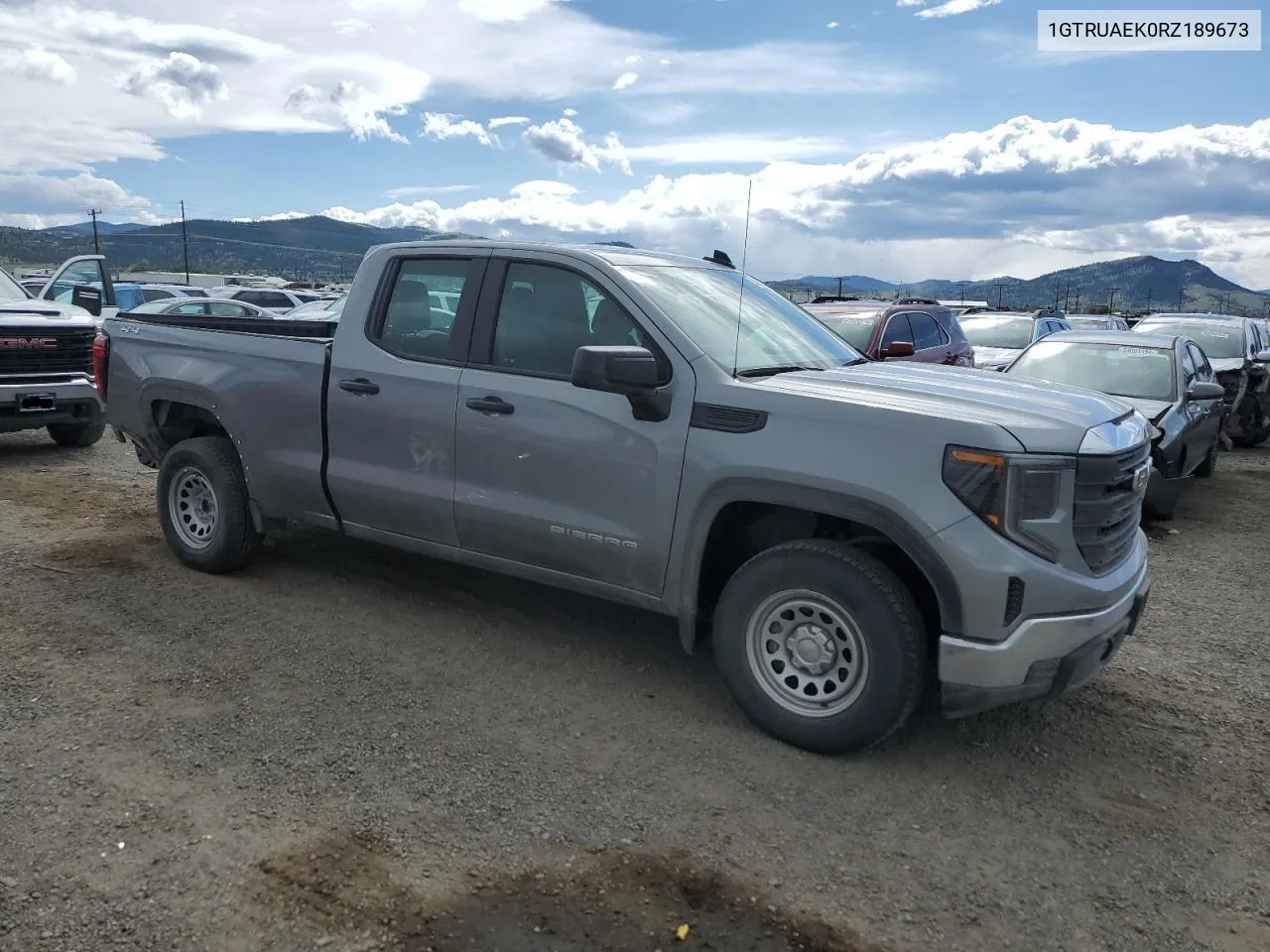 2024 GMC Sierra K1500 VIN: 1GTRUAEK0RZ189673 Lot: 54602594