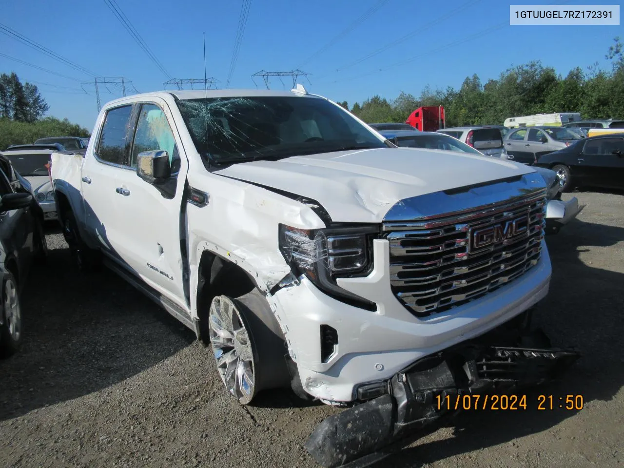 2024 GMC Sierra K1500 Denali VIN: 1GTUUGEL7RZ172391 Lot: 60626384