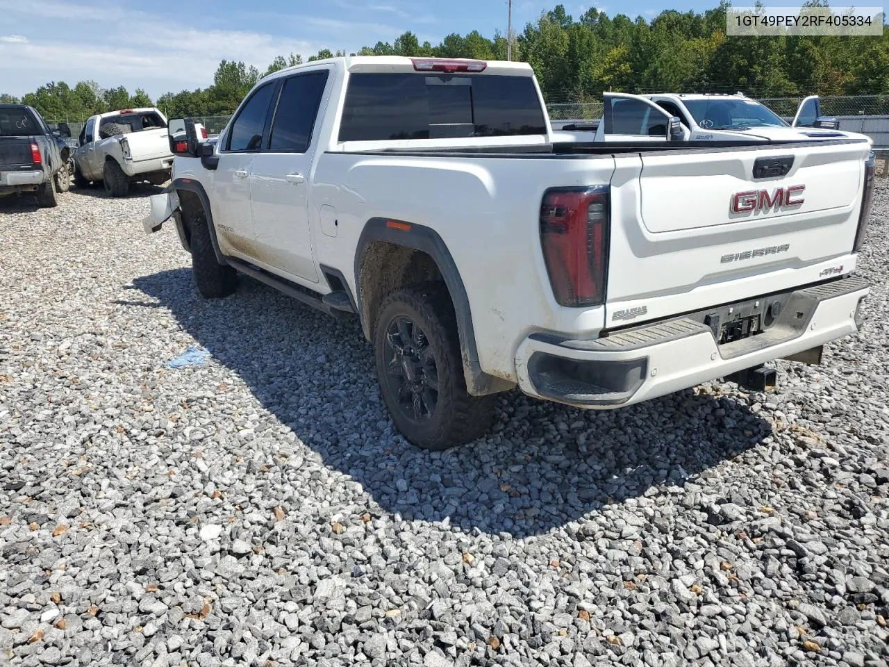 2024 GMC Sierra K2500 At4 VIN: 1GT49PEY2RF405334 Lot: 69000544