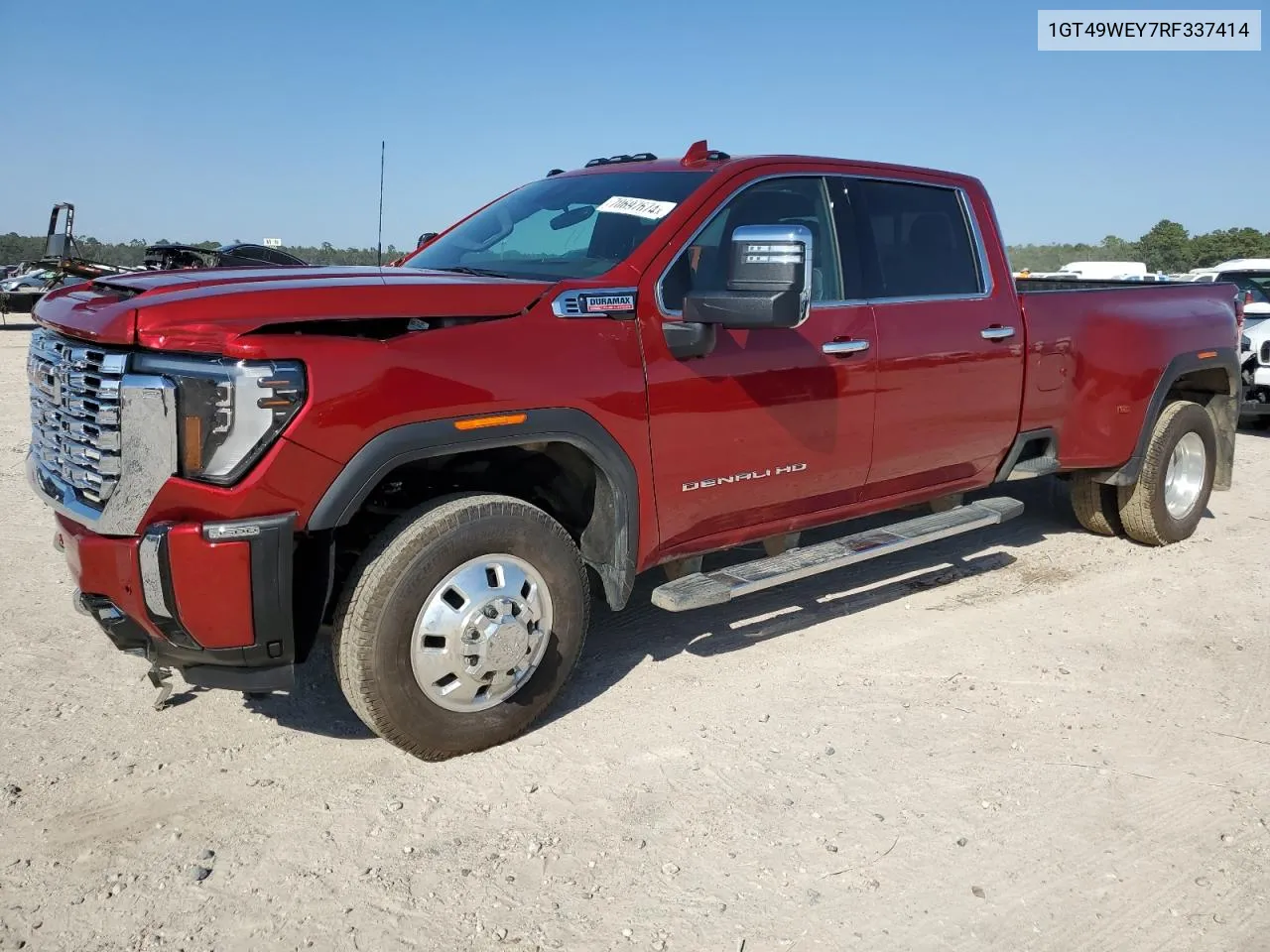 2024 GMC Sierra K3500 Denali VIN: 1GT49WEY7RF337414 Lot: 70697674