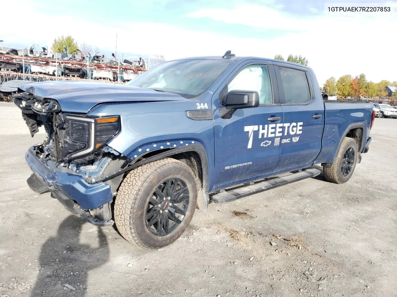 2024 GMC Sierra K1500 VIN: 1GTPUAEK7RZ207853 Lot: 72990504