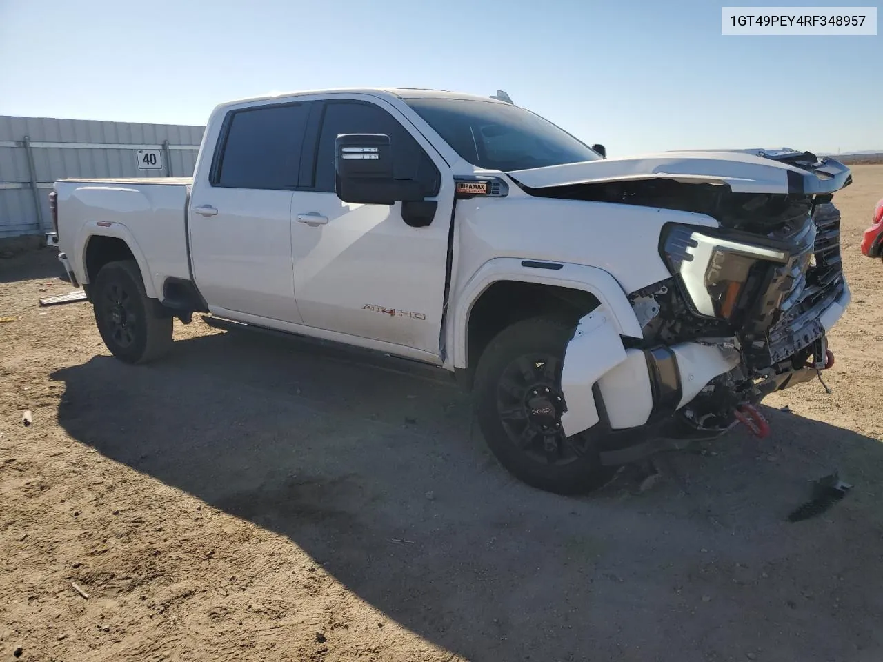 2024 GMC Sierra K2500 At4 VIN: 1GT49PEY4RF348957 Lot: 73055544