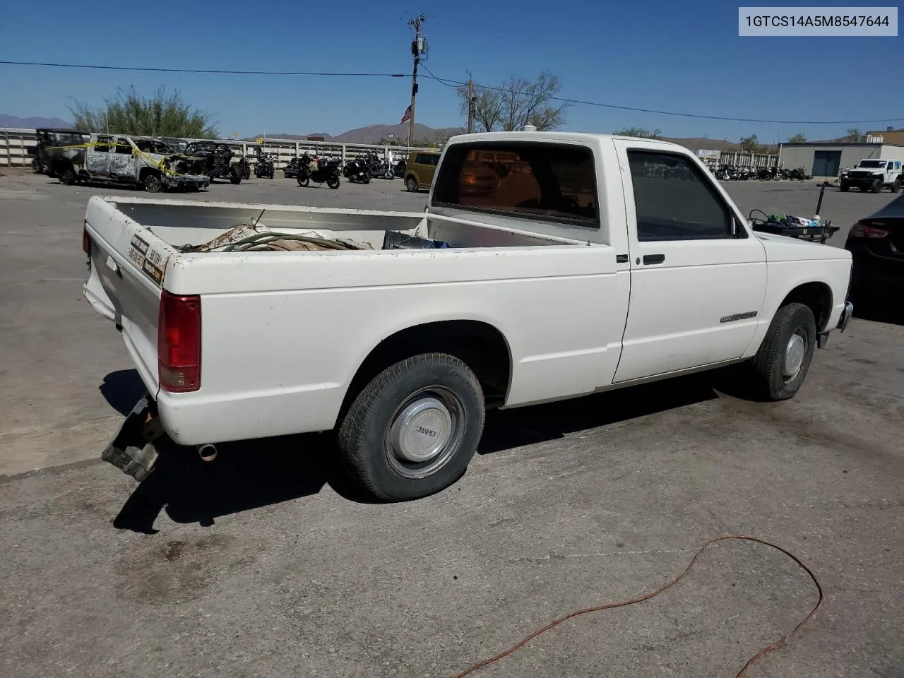 1991 GMC Sonoma VIN: 1GTCS14A5M8547644 Lot: 73222534