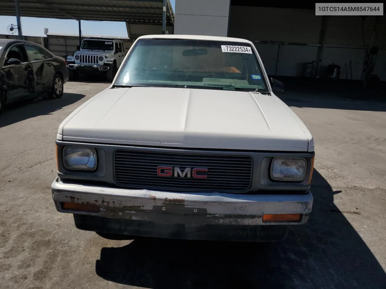 1991 GMC Sonoma VIN: 1GTCS14A5M8547644 Lot: 73222534